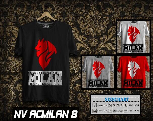 KAOS DISTRO AC MILAN LIVERPOOL BARCELONA AS ROMA MUNCHEN {READY STOCK} MURAH BGT !!!