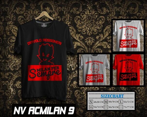 KAOS DISTRO AC MILAN LIVERPOOL BARCELONA AS ROMA MUNCHEN {READY STOCK} MURAH BGT !!!