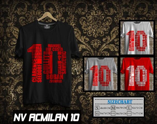 KAOS DISTRO AC MILAN LIVERPOOL BARCELONA AS ROMA MUNCHEN {READY STOCK} MURAH BGT !!!