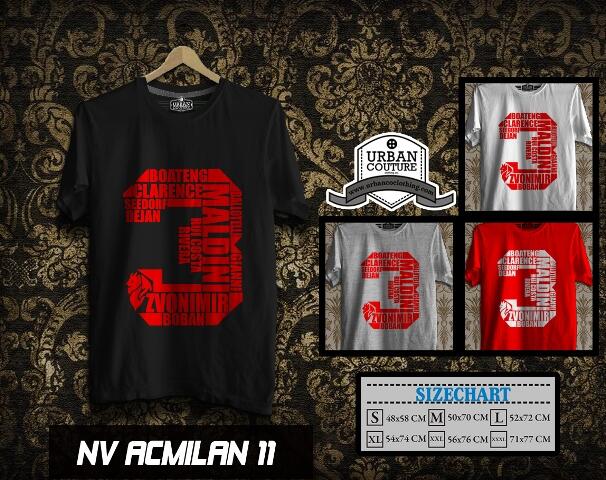 KAOS DISTRO AC MILAN LIVERPOOL BARCELONA AS ROMA MUNCHEN {READY STOCK} MURAH BGT !!!
