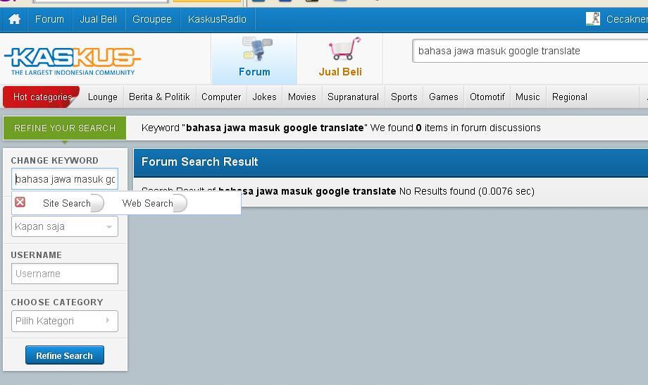 Bahasa Jawa Masuk Google Translate