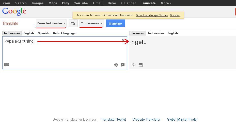 Bahasa Jawa Masuk Google Translate