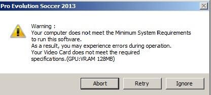 &#91;Ask&#93; PESS 2013 Error &#91;Cara Share Memory Ke VGA di Windows 7&#93;