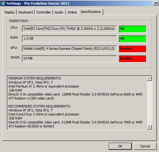 &#91;Ask&#93; PESS 2013 Error &#91;Cara Share Memory Ke VGA di Windows 7&#93;