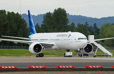 Selesai Dicat di Portland, Boeing 777-300ER Garuda Indonesia Dikirim Bulan Depan