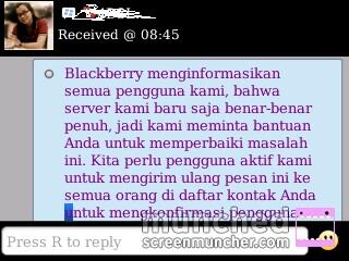 ngakak karena dapat BC gara2 BlackBerry Messenger Down (pengguna bb waib masuk)