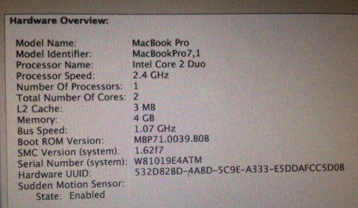 Macbook Pro 13 inci Unibody Core2Duo, Surabaya NEGO!!!