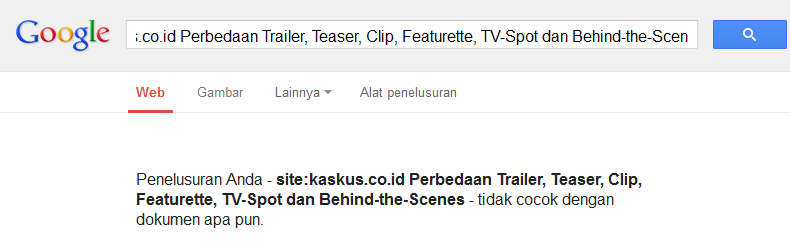 Perbedaan Trailer, Teaser, Clip, Featurette, TV-Spot dan Behind-the-Scenes