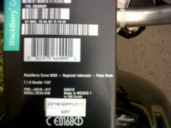Blackberry 9220 aka Davis Black Second Masih Garansi