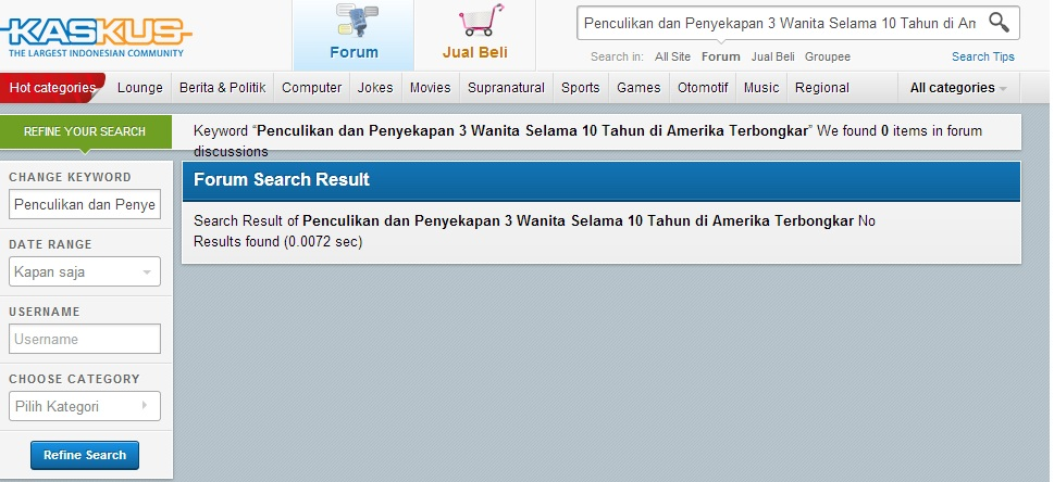 Penculikan dan Penyekapan 3 Wanita Selama 10 Tahun di Amerika Terbongkar