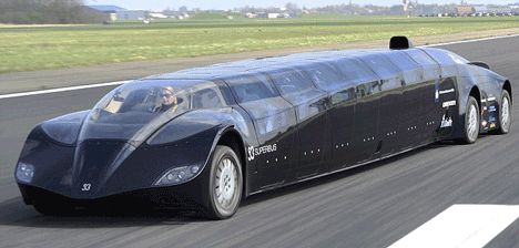 Bus terunik dan tercepat di dunia, 210km/jam
