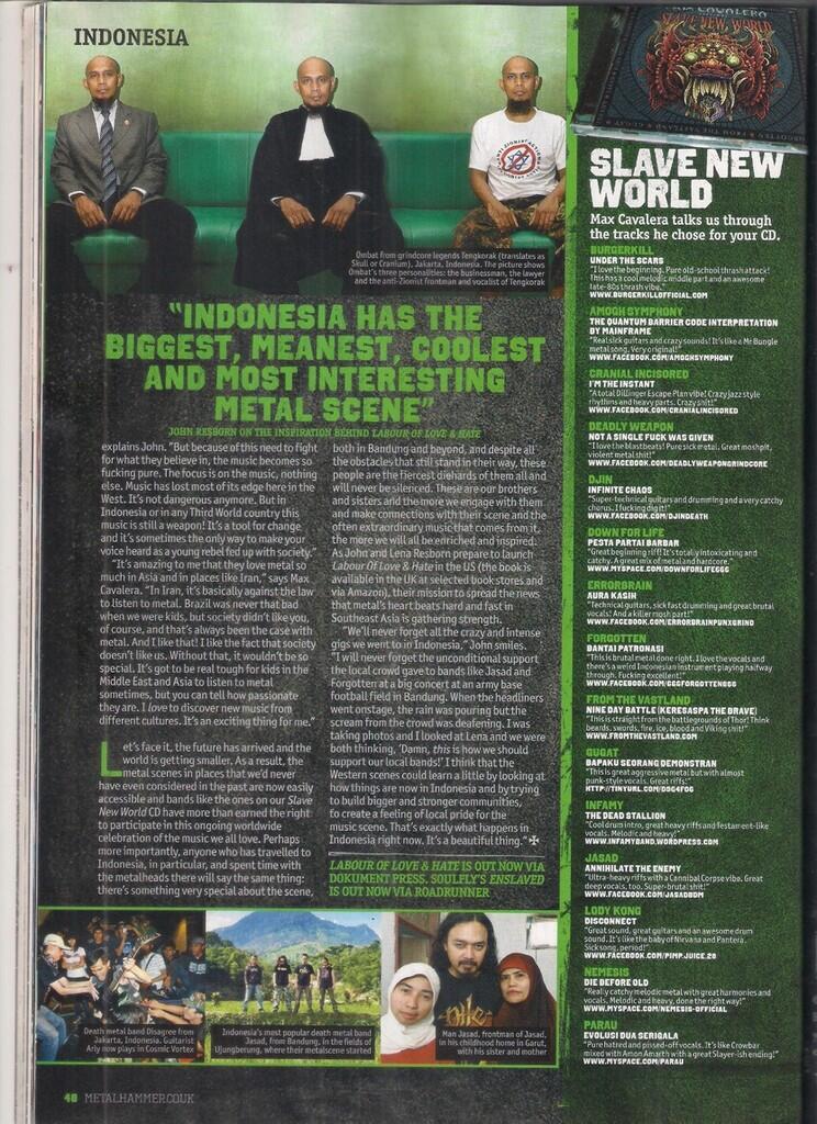 Scene Music Keras Indonesia Di Media Cetak Inggris Gan!