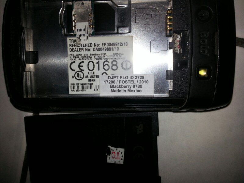 WTS Jual BlackBerry (BB) Onyx 2 9780 Warna Hitam