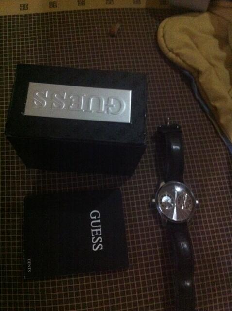 guess dual time watch