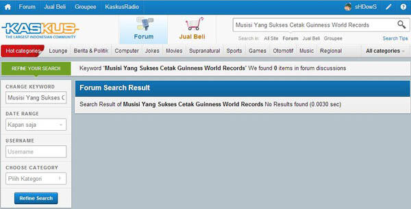 Musisi Yang Sukses Cetak Rekor Dunia &quot;Guinness World Records&quot; (PIC++)