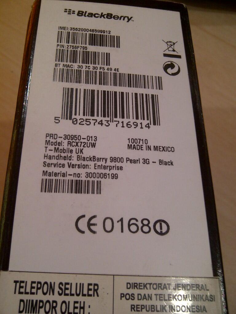 BB Torch 9800 - mulus bandung