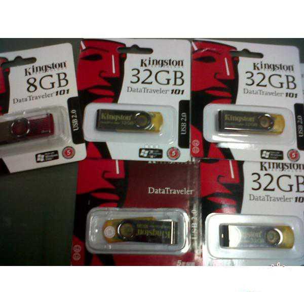 Jual Flashdisk Kingston 8 Gb, 16 Gb, 32 Gb dan 64 Gb (New Ori) Murah di Bekasi