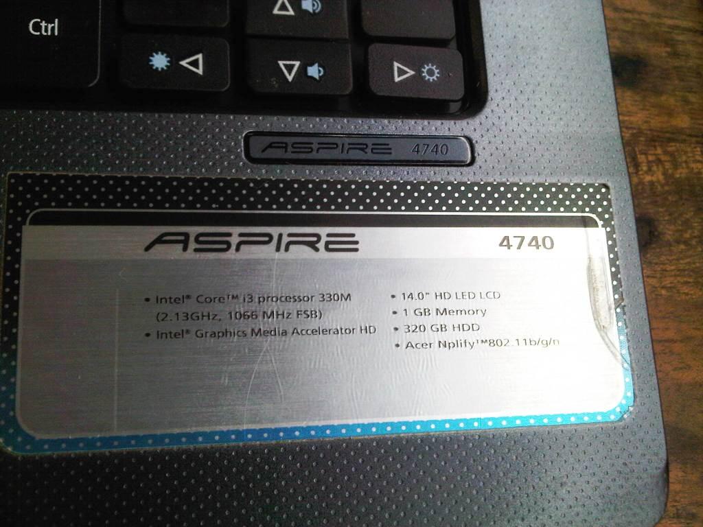 Acer Aspire 4740 Core i3 330M HDD 320GB