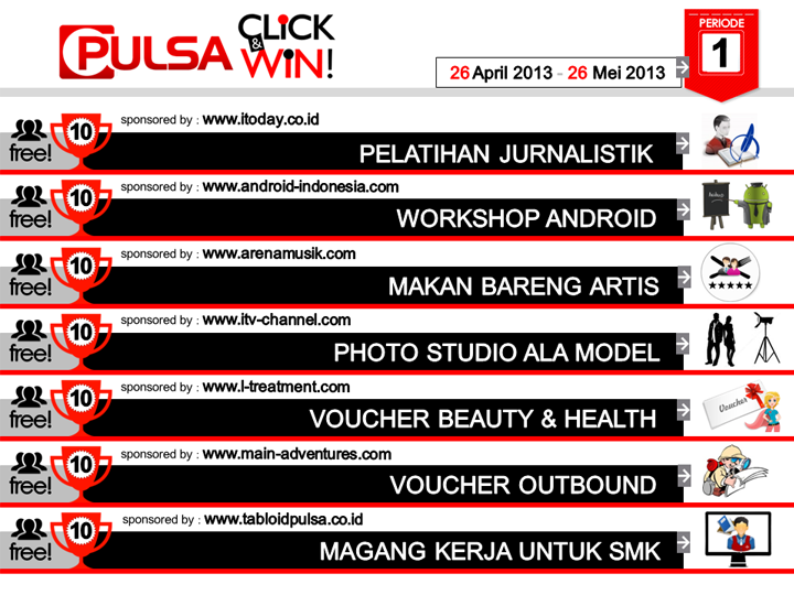 &#91;WOW&#93; Ayo ikutan !! Ultah ke-10 Tabloid Pulsa Bagi-bagi Hadiah Menarik lho !!!