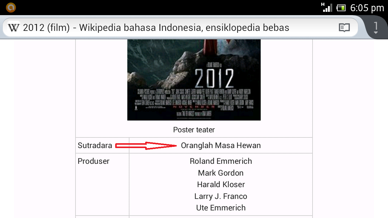 wikipedia film 2012