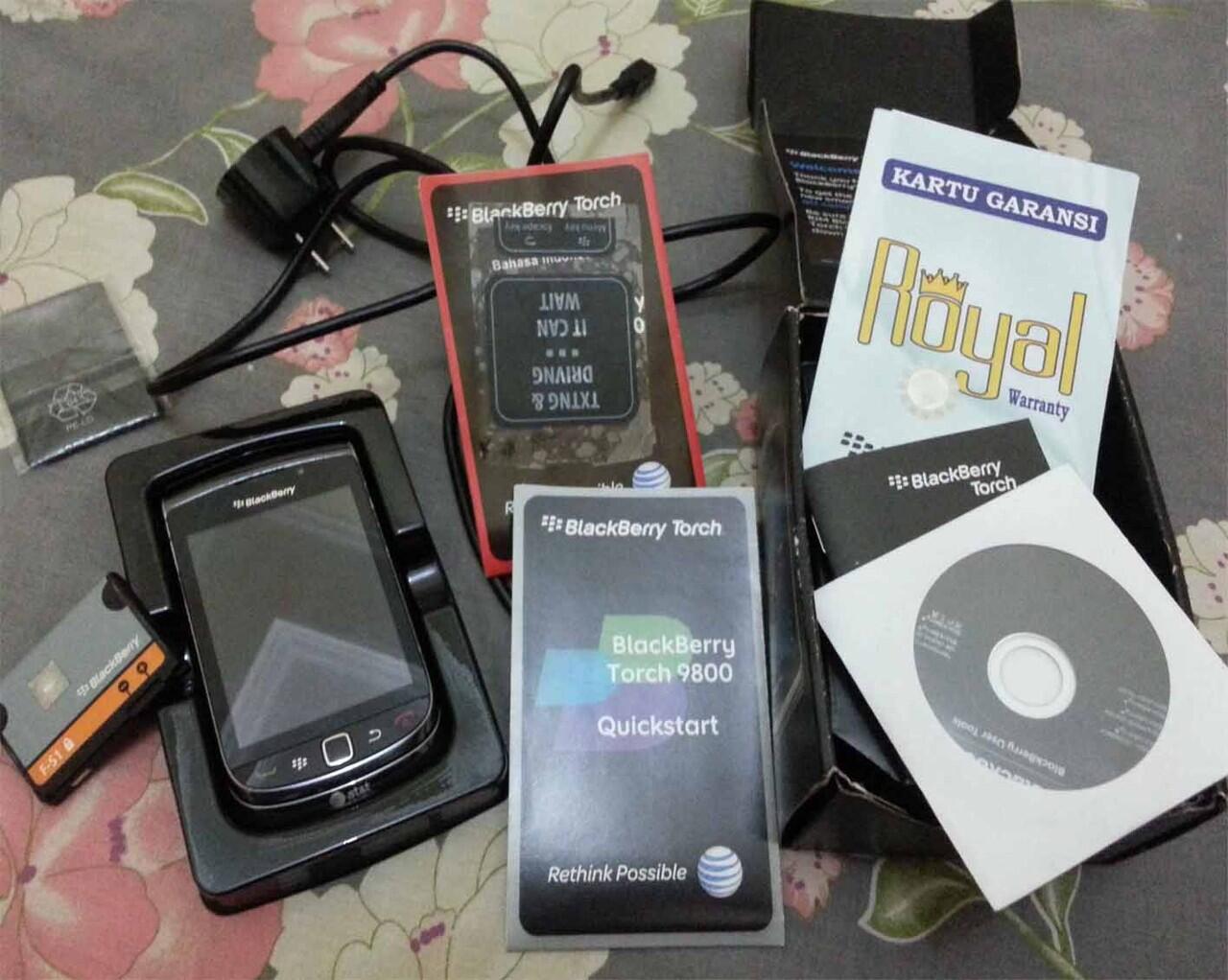 blackberry Torch 9800 Black Fullset