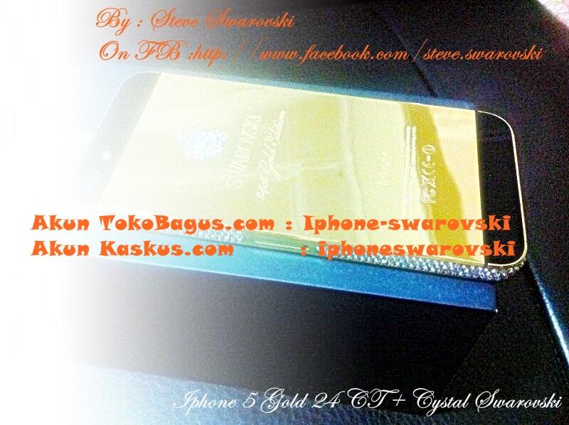 i-Phone 5 Black Gold 24Karat + Belian Swarovski