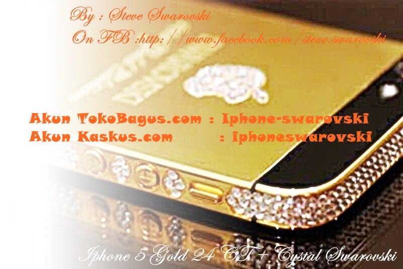 i-Phone 5 Black Gold 24Karat + Belian Swarovski