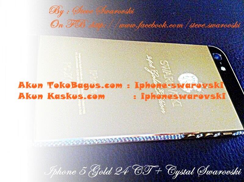 i-Phone 5 Black Gold 24Karat + Belian Swarovski