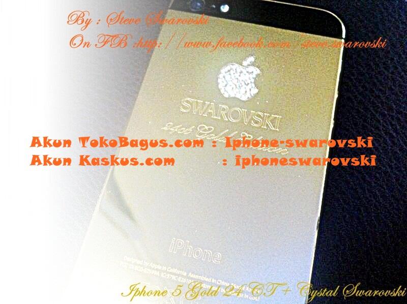 i-Phone 5 Black Gold 24Karat + Belian Swarovski