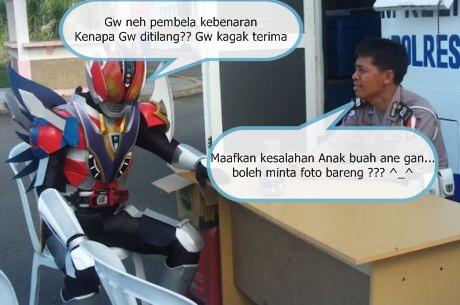 Kamen Rider Kena Tilang..Gimana Ceritanye...??