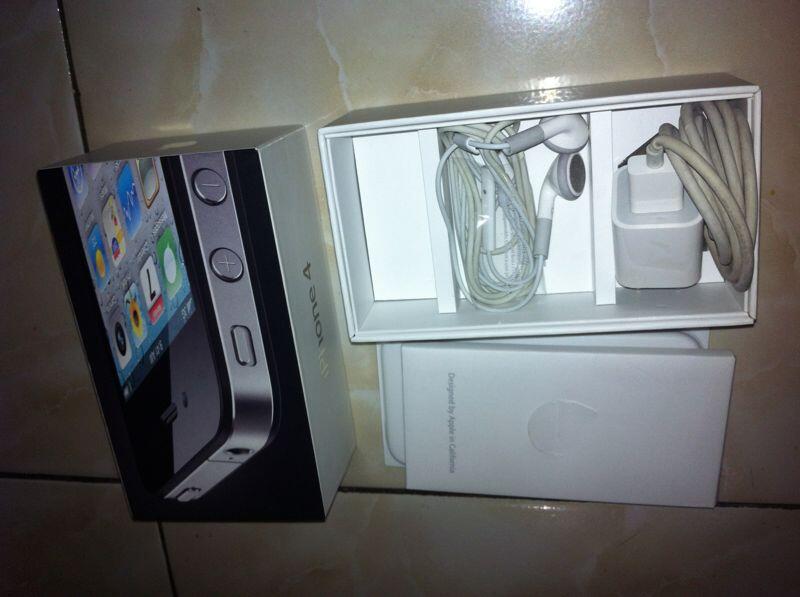 Jual iPhone 4G FU 32gb Fullset Black