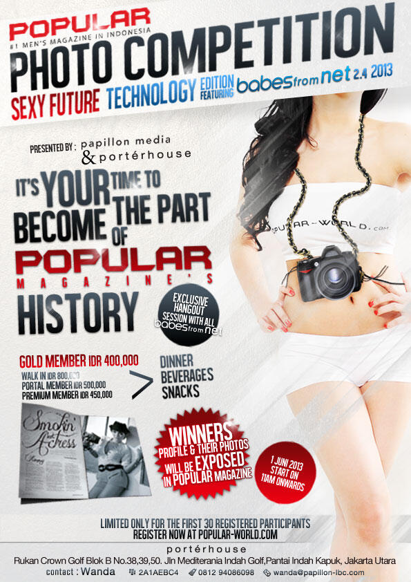 POPULAR MAGAZINE PHOTO COMPETITION &amp; HANG OUT WITH MODELS