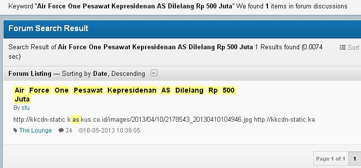 Air Force One Pesawat Kepresidenan AS Dilelang Rp 500 Juta
