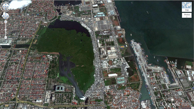 Foto Waduk Pluit dari Google Earth, pasti Kaget Liatnya