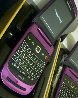 MURAH BLACKBERRY 9670 AKA STYLE ORIGINAL FULLSET BLACK N PURPLE BANDUNG