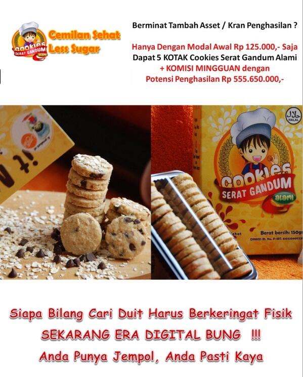 Cookies Gandum Sehat plus Peluang Passive Income 