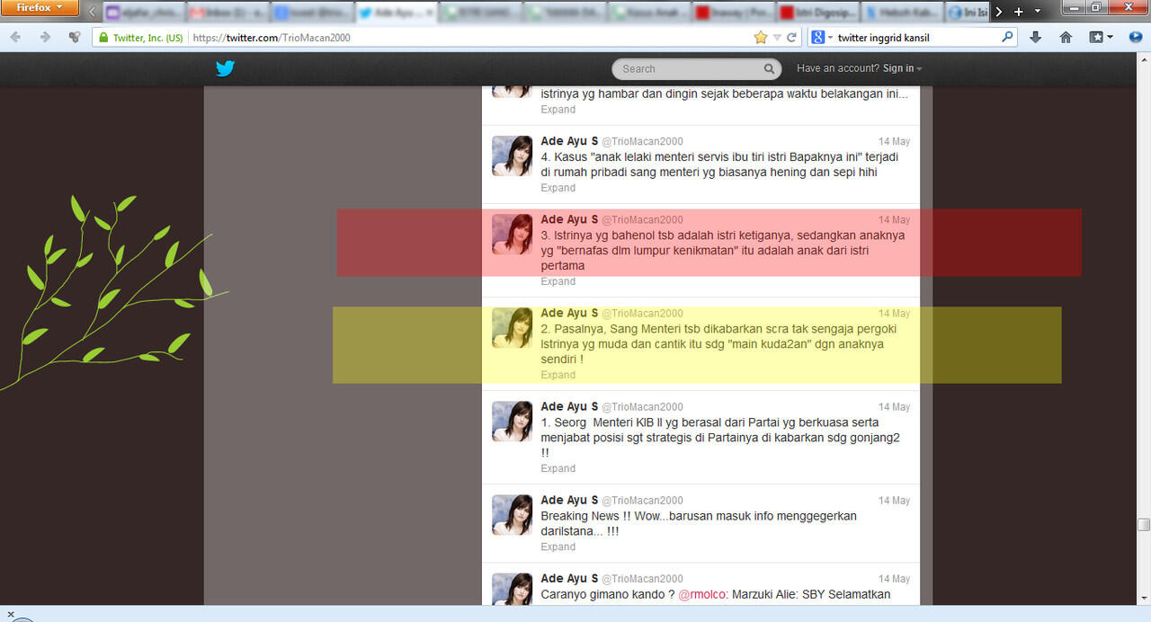 :hn &quot;Mama dan anak kepergok bapak maen 'kuda-kudaan', Istana jadi panas&quot;(Heboh tweet)