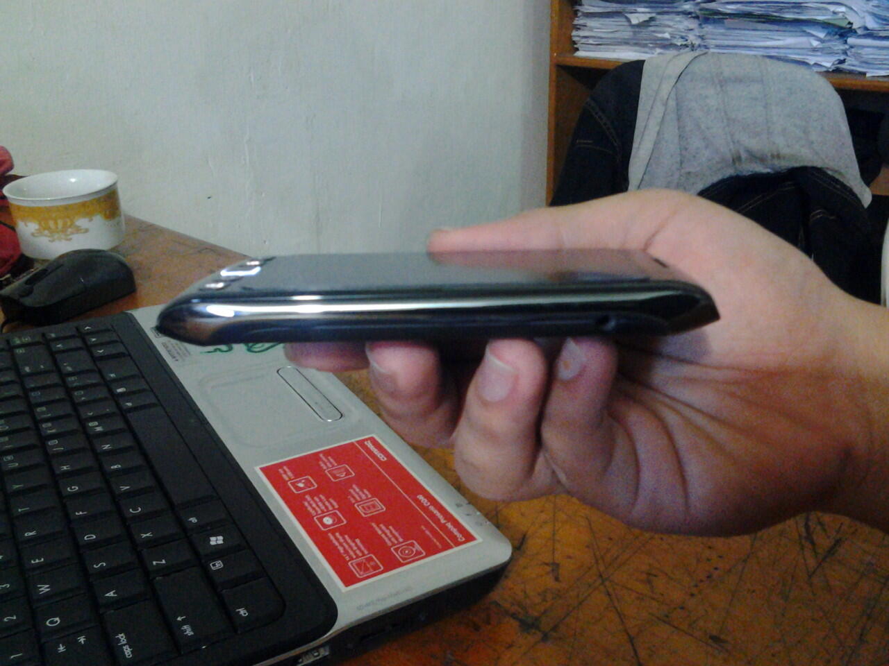 DI JUAL BLACKBERRY MONZA 9860 2ND MULUS FULLSET