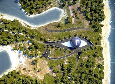 RUMAH ILLUMINATE BERBENTUK mata Horus DI Turki