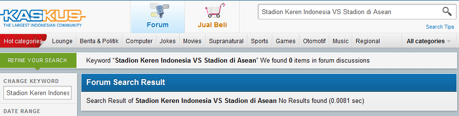 Stadion Keren Indonesia VS Stadion di Asean ( Full Pict )