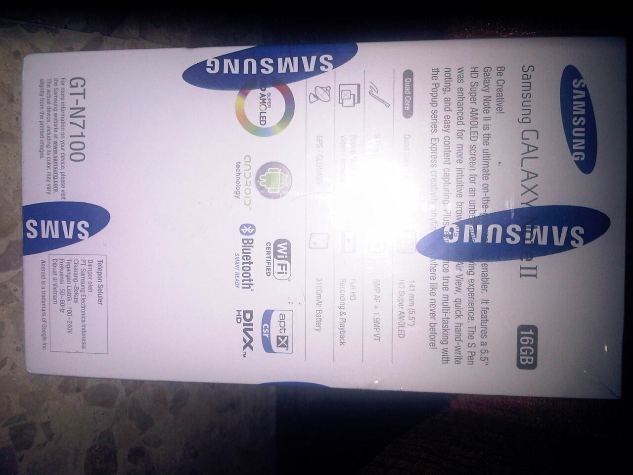 Jual Samsung Galaxy Note II