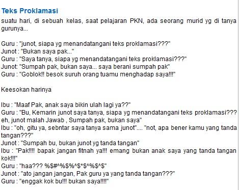  Gajah Mati, Pengadilan, Teks Proklamasi