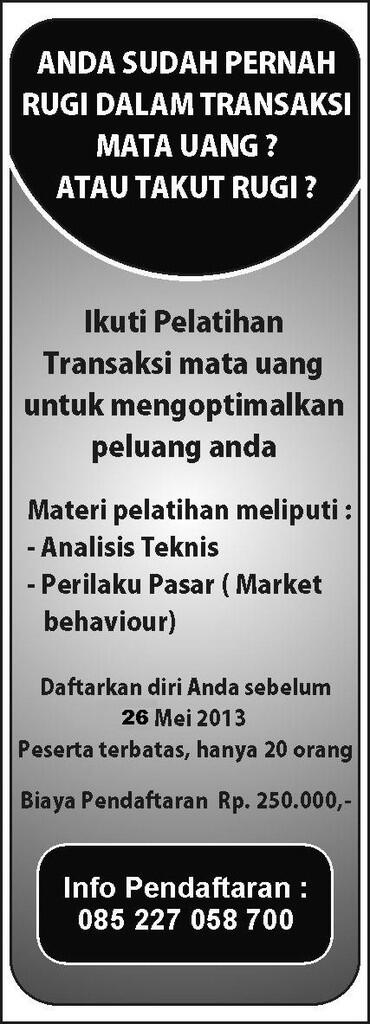 Pelatihan Mata Uang Asing (Yogyakarta)