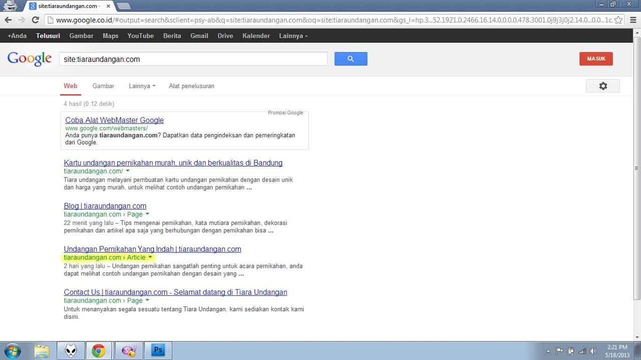 &#91;Problem&#93; url wordpress di index google (cendol inside)