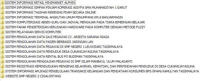 Kumpulan Tugas Akhir dan Skripsi jurusan Komputer