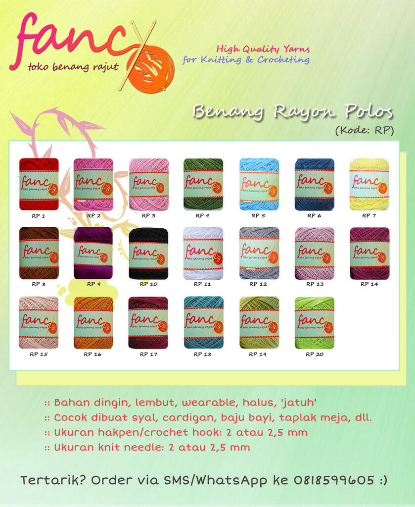 Dijual Benang Rajut Bahan Katun Big Ply Harga Murah, Stok Terbatas (Lokasi Surabaya)