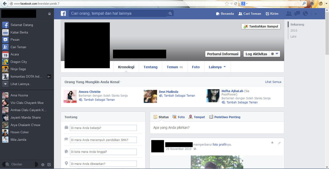 tampilan baru facebook