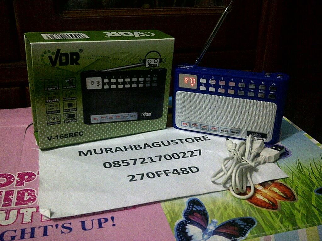 VDR MP3 PLAYER + FM RADIO + HIFI + SPEAKER + REC V-168REC