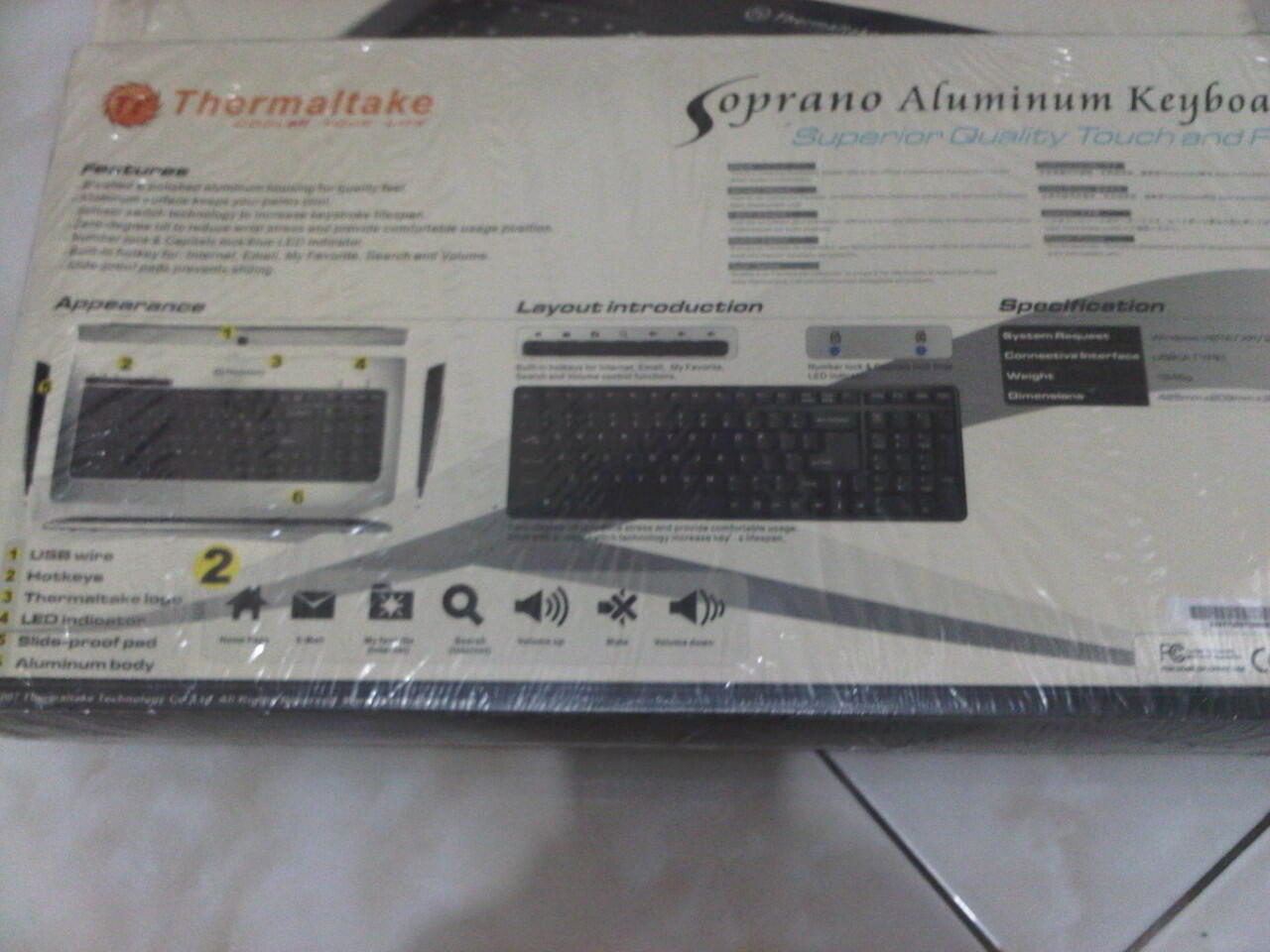 THERMALTAKE SOPRANO ALUMINIUM KEYBOARD (Bandung)