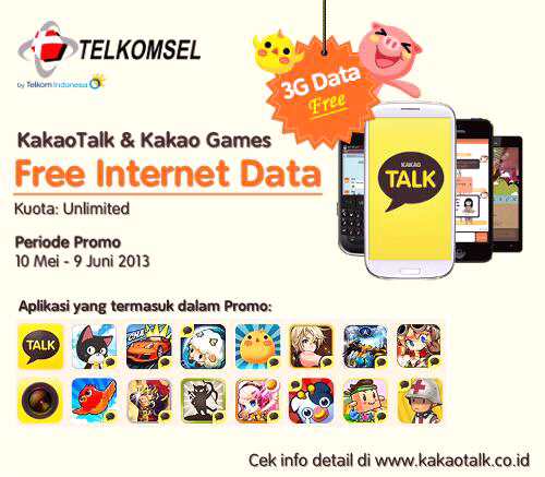 Koneksi Gratis Kakotalk Untuk Xl dan Telkomsel